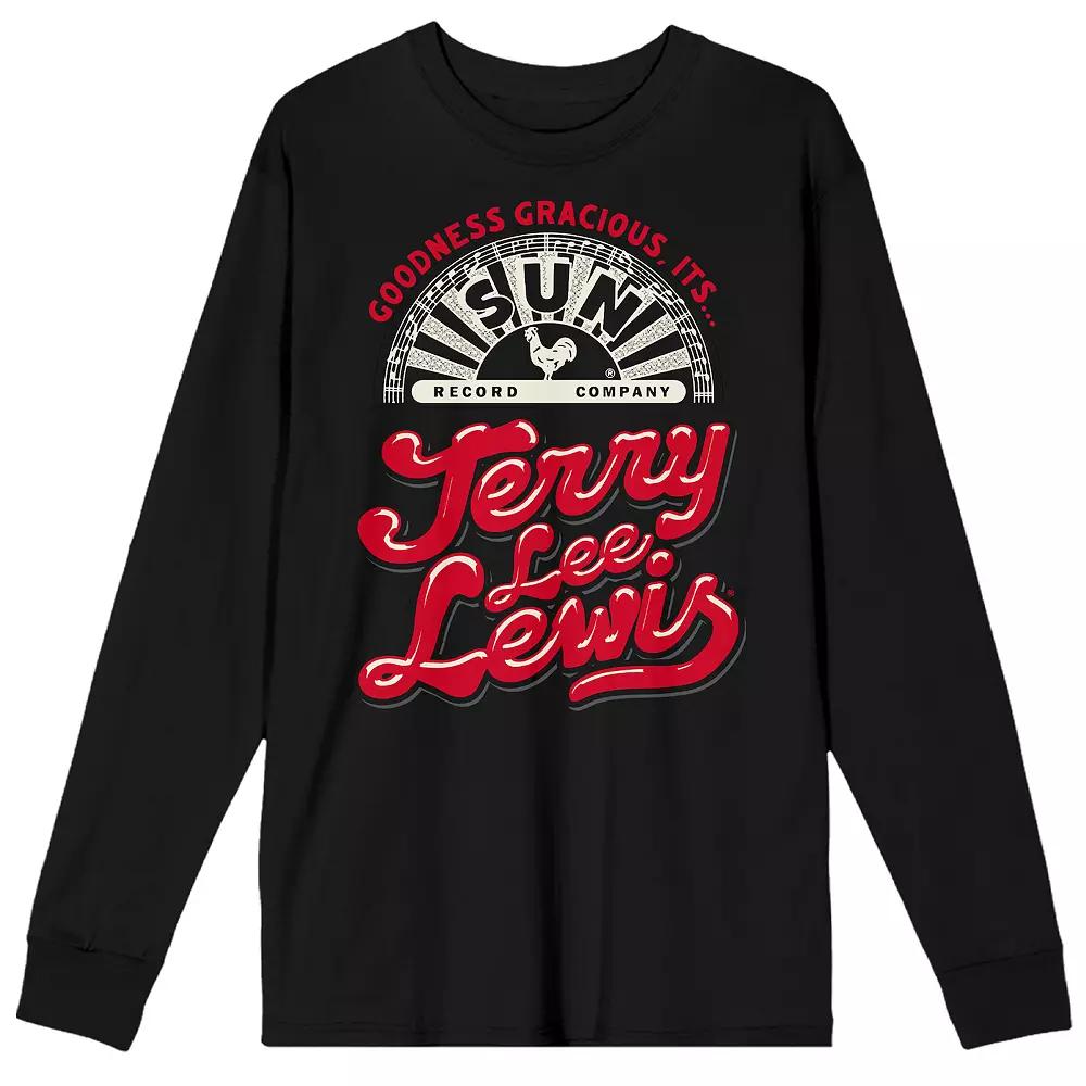 Men's Sun Records Goodness Gracious It's Jerry Lee Lewis Long Sleeve Tee,  Product Image