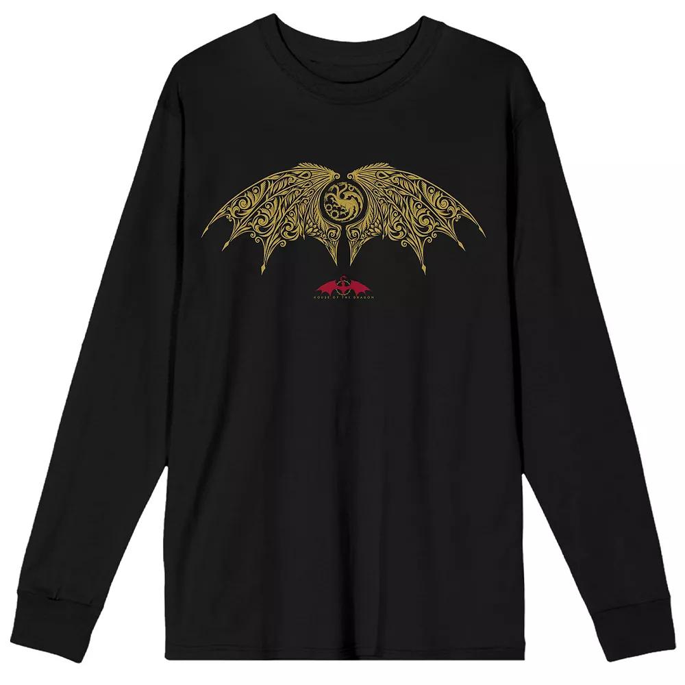 Men's House of the Dragon Wings Long Sleeve Tee,  Product Image