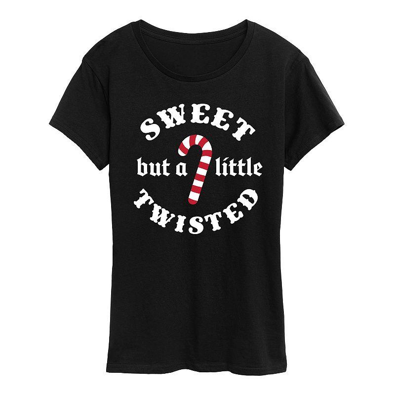 Plus Sweet But A Little Twisted Graphic Tee, Women's,  Product Image