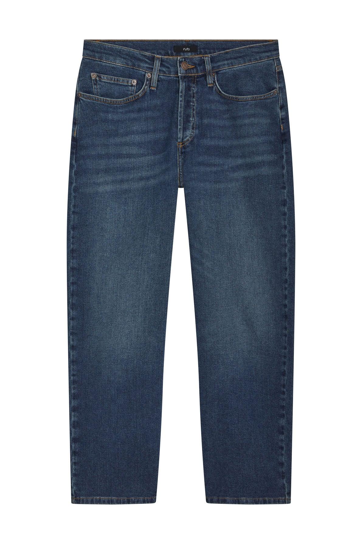 The Crop Mid-Rise Straight Jeans Product Image