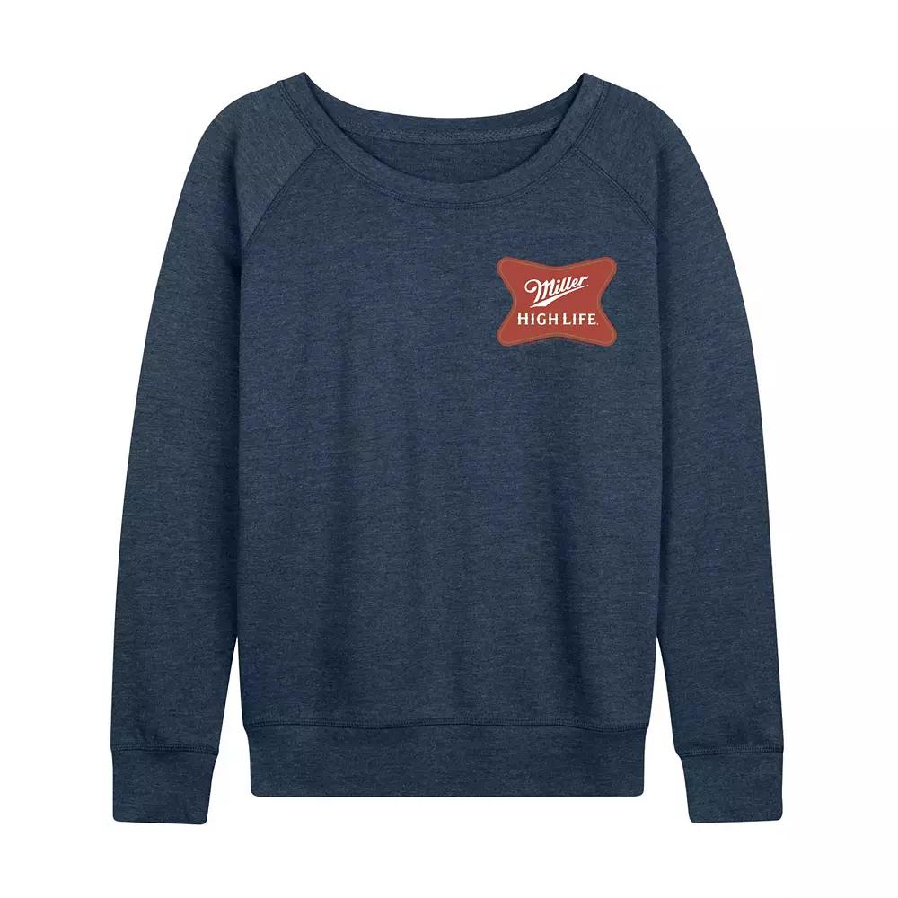 Women's Miller High Life Softcross Logo French Terry Long Sleeve Tee,  Product Image