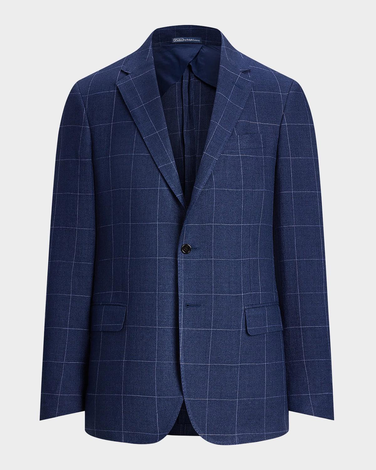 Men's Tailored Windowpane Sport Coat Product Image