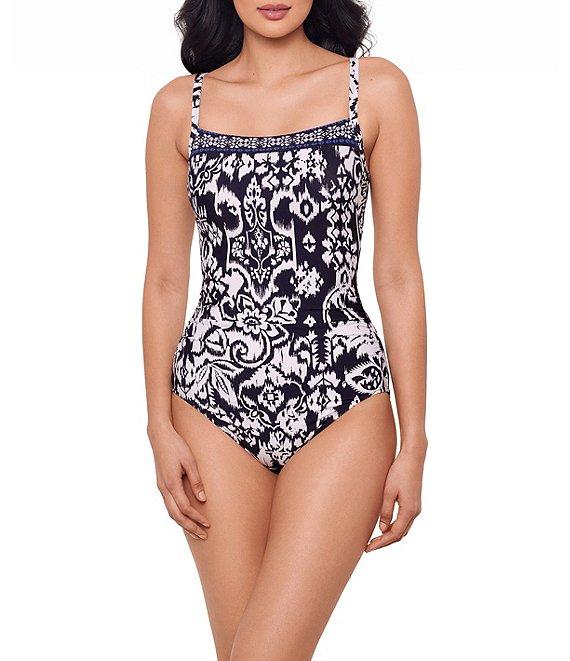 Miraclesuit Talavera Kara Square Neck Underwire Bra One Piece Swimsuit Product Image
