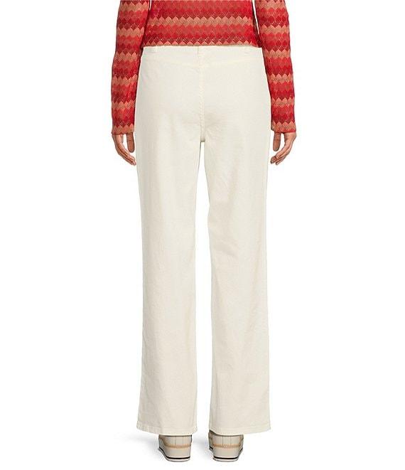 Chelsea & Violet Daisy Cutout Straight Leg High Rise Denim Jeans Product Image