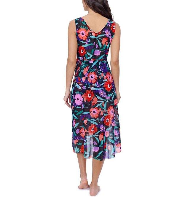 Profile By Gottex Marguerite V-Neck Midi Wrap Dress Swim Cover-Up Dress Product Image