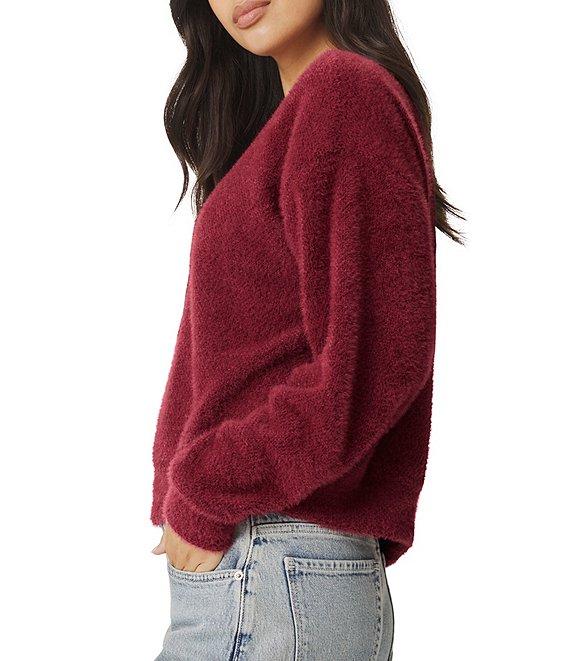 Splendid Fallon Fuzzy Knit Crew Neck Long Sleeve Top Product Image