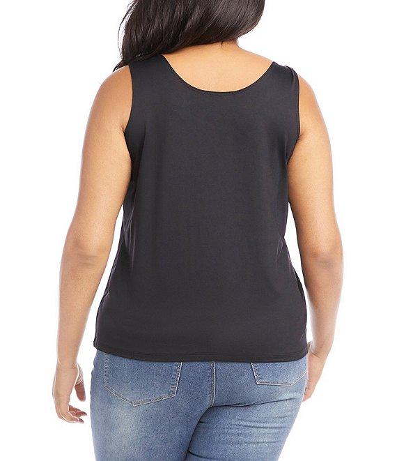 Karen Kane Plus Size Sleeveless Scoop Neck Layering Tank Product Image
