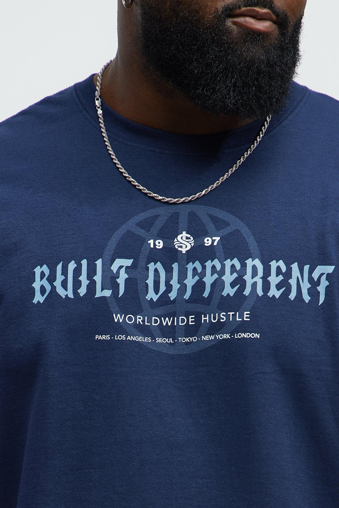 Built Different Worldwide Short Sleeve Tee - Navy Product Image