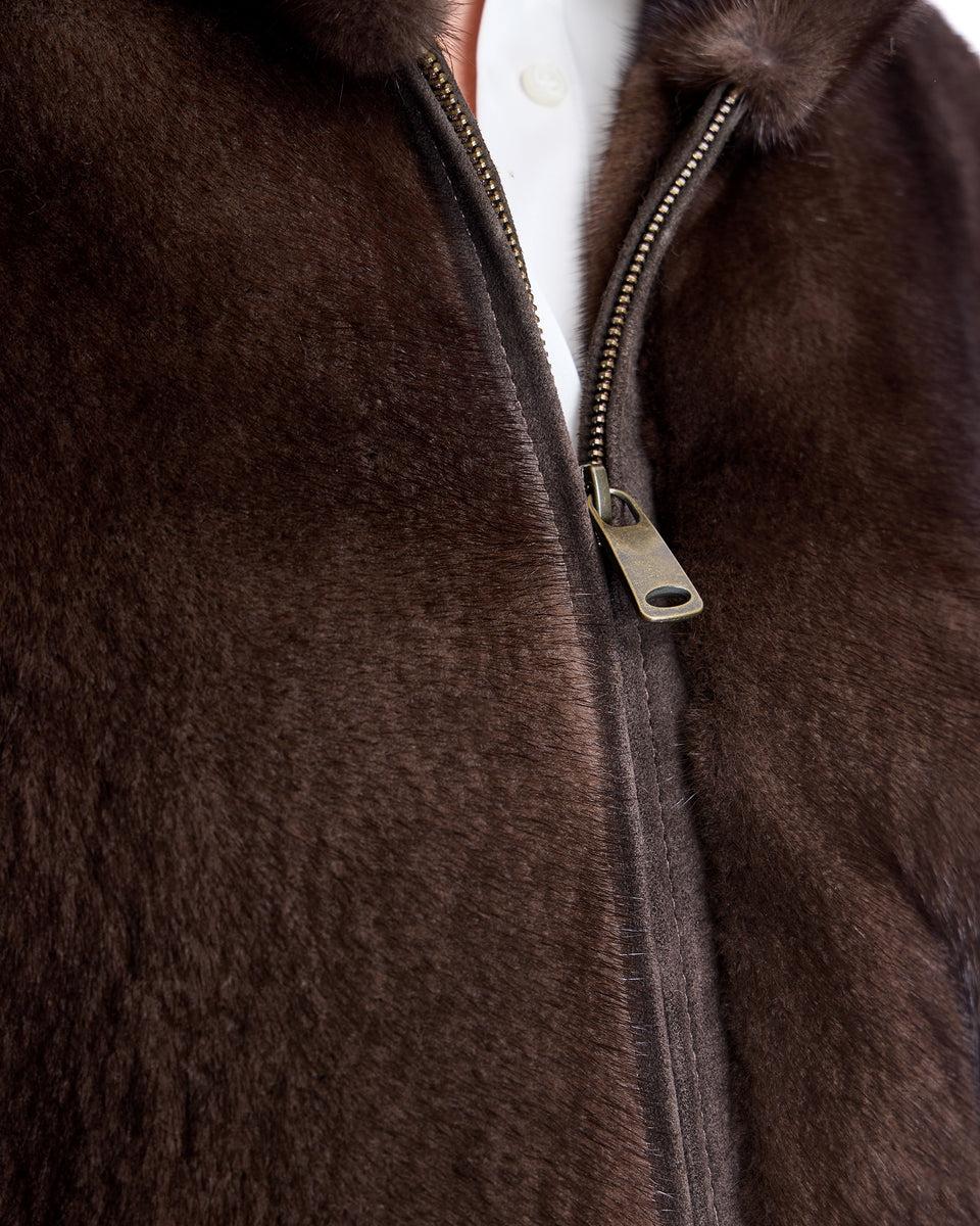 Hooded Mink Jacket Product Image