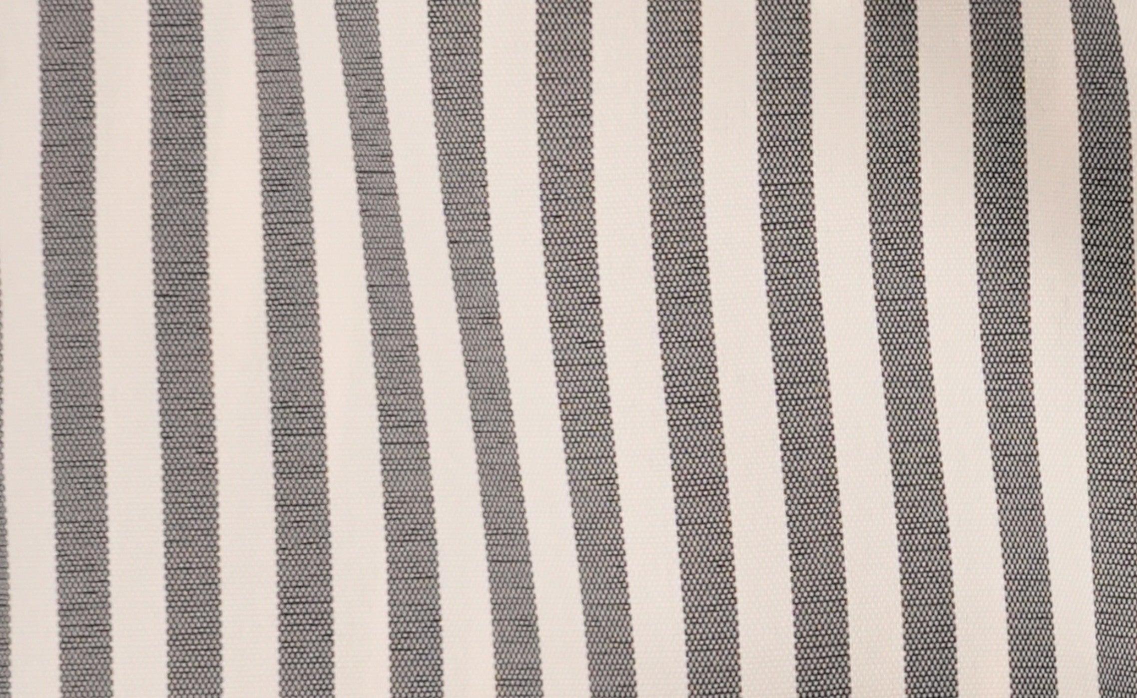 Black and Beige Striped French Cuff Dress Shirt Set with Tie, Cuff Links and Pocket Square Product Image