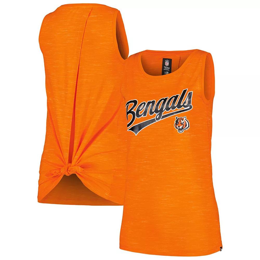 Women's New Era Orange Cincinnati Bengals Space Dye Active Tank Top,  Product Image