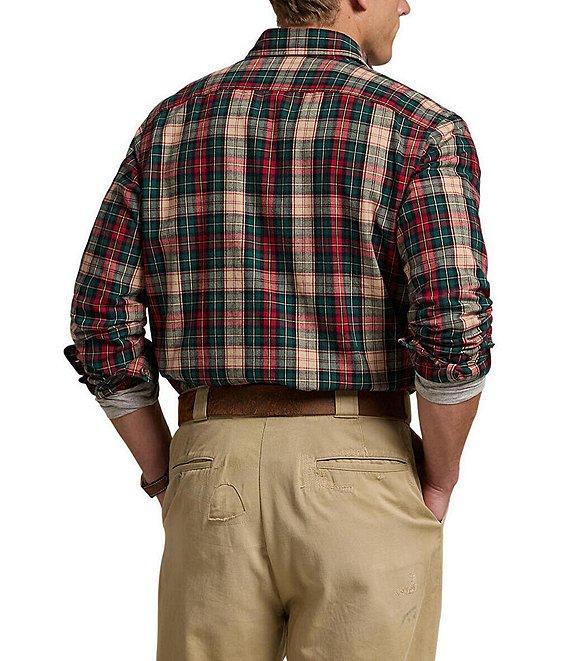 Polo Ralph Lauren Classic Fit Plaid Oxford Long Sleeve Woven Shirt Product Image