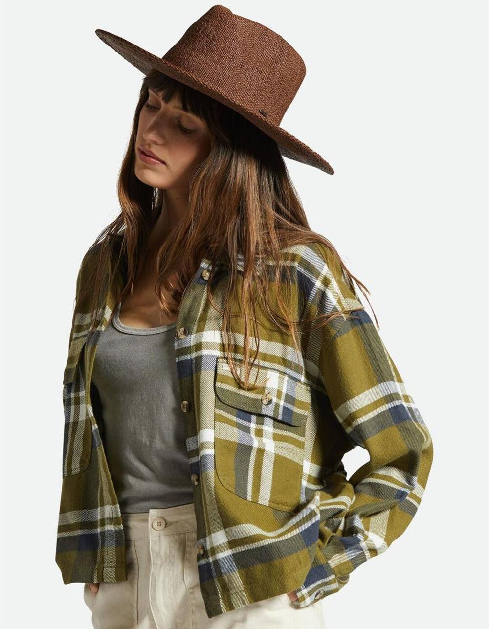 BRIXTON Cohen Womens Straw Cowboy Hat - EARTH Product Image