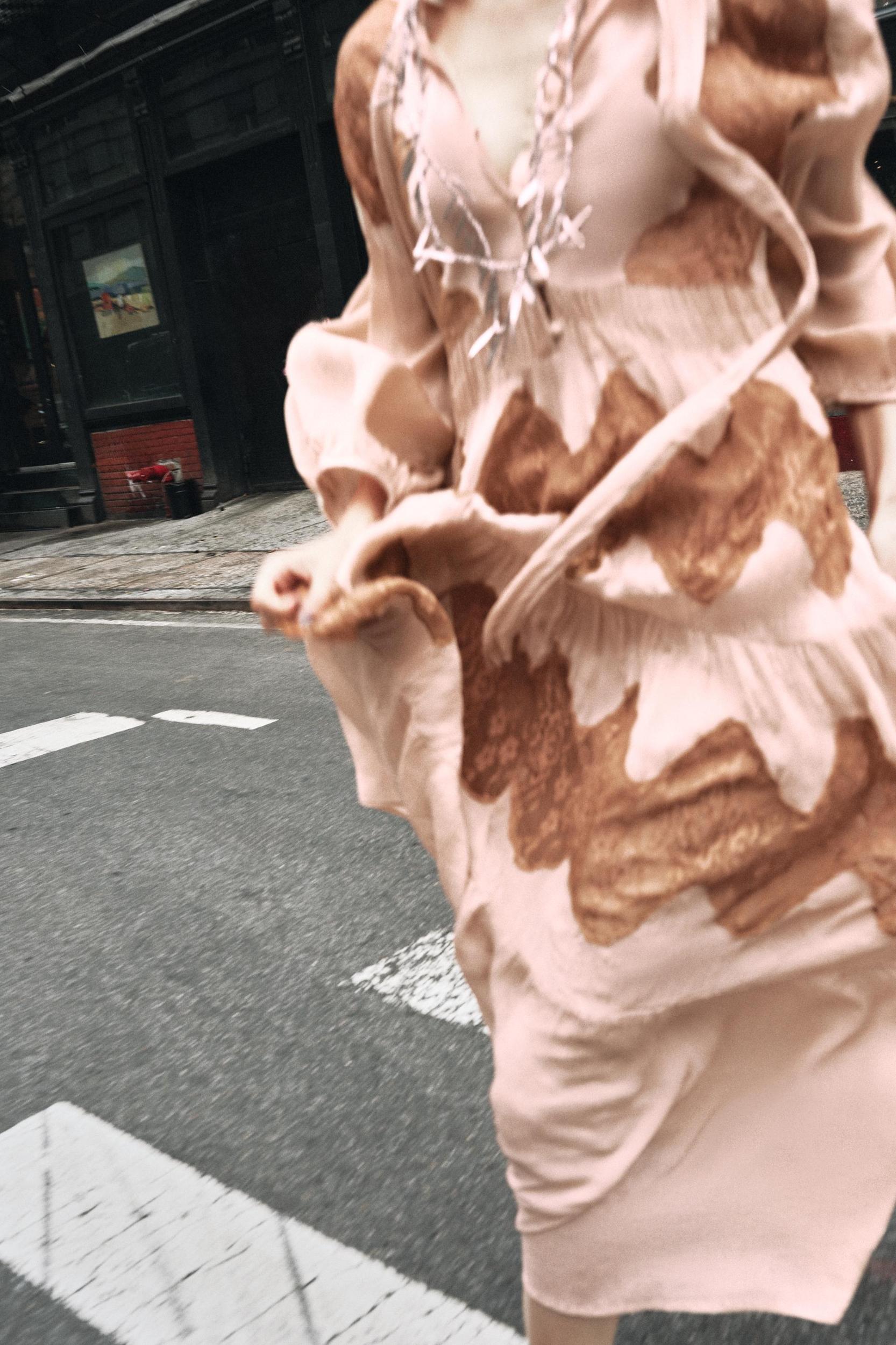 LACE COMBINATION BOW DRESS Product Image