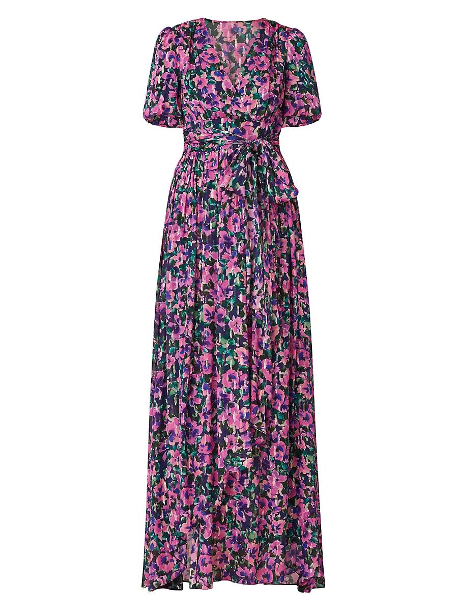 Womens Estelle Floral Wrap Maxi Dress Size 0 Product Image