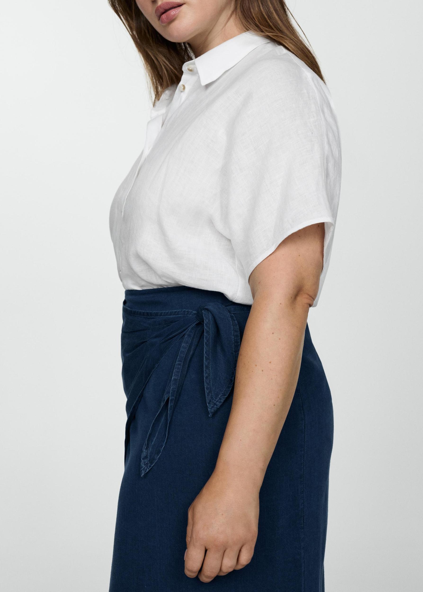 Lyocell sarong skirt - Women | MANGO USA Product Image