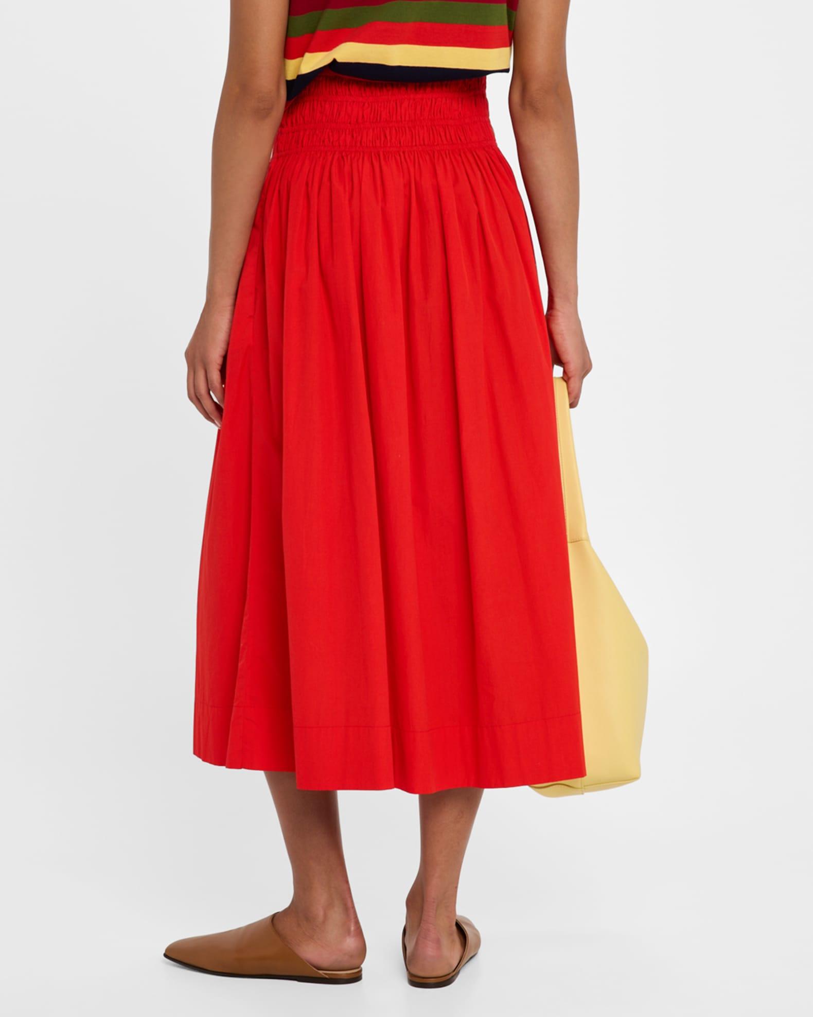 Viola Shirred Midi Skirt Product Image
