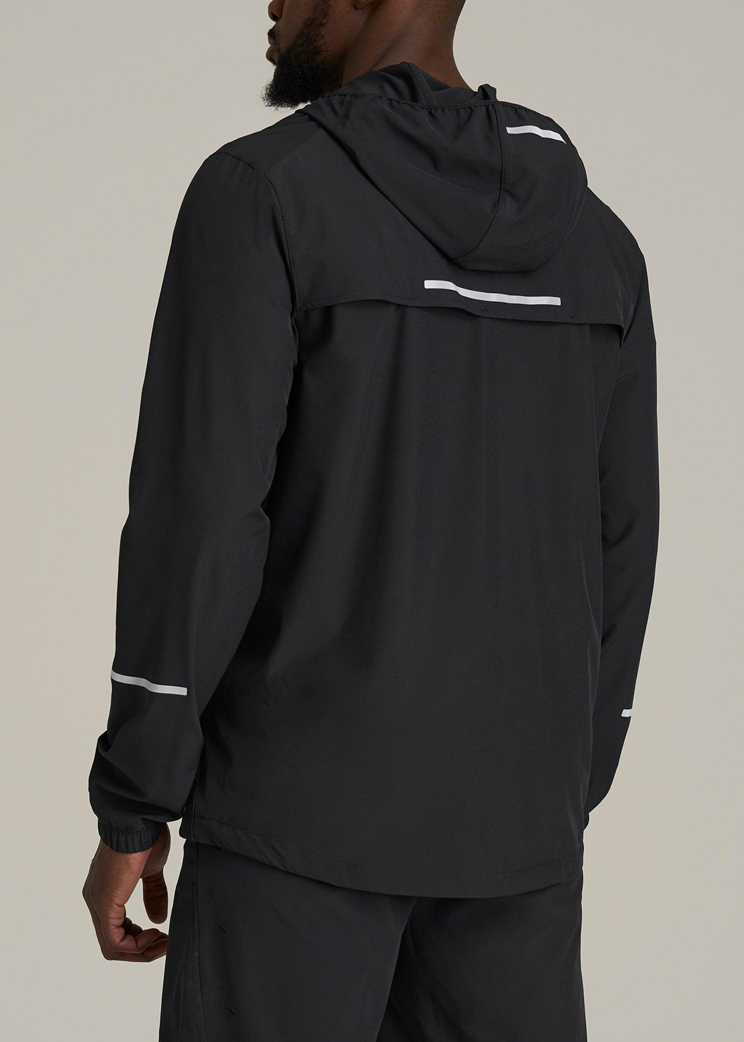 Featherweight Packable Anorak for Tall Men in Black Male Product Image