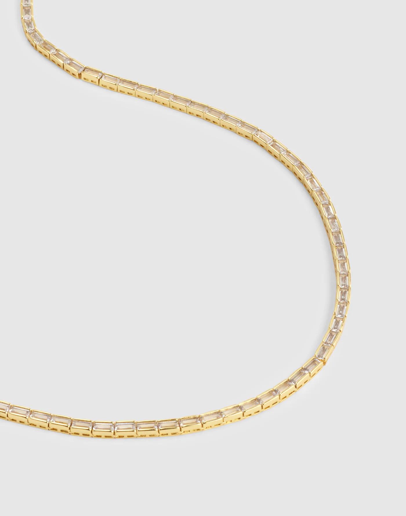 The Tennis Collection Baguette Crystal Necklace Product Image