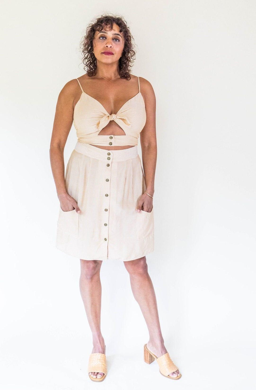 Dee Dee Top in Yellow Stripe Product Image