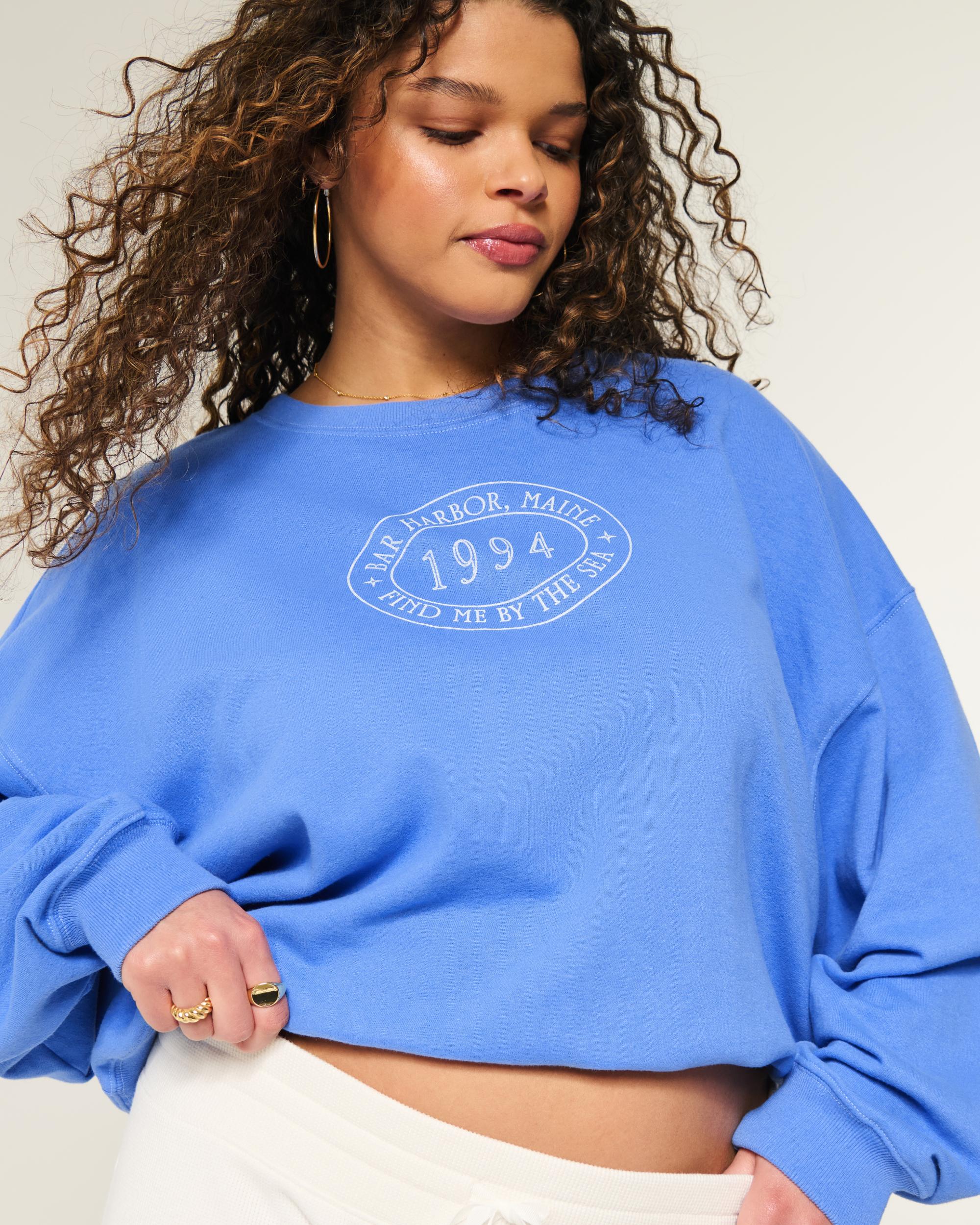 Easy Montauk New York Graphic Crew Sweatshirt Product Image
