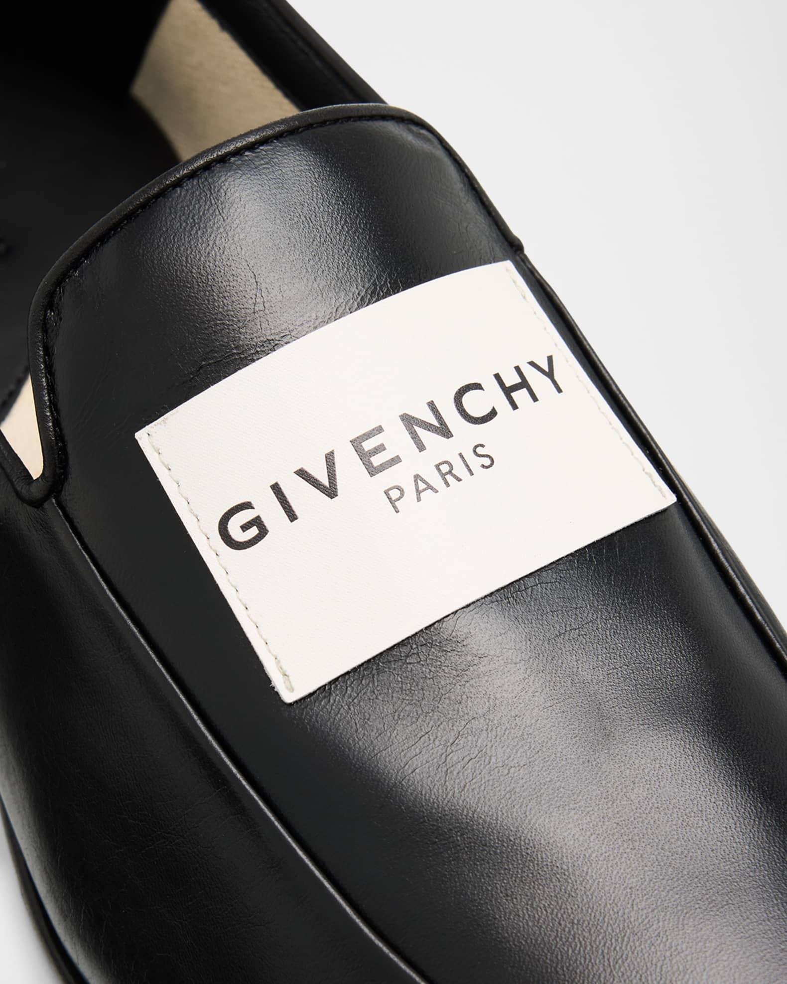 Logo Label Leather Loafers  Product Image