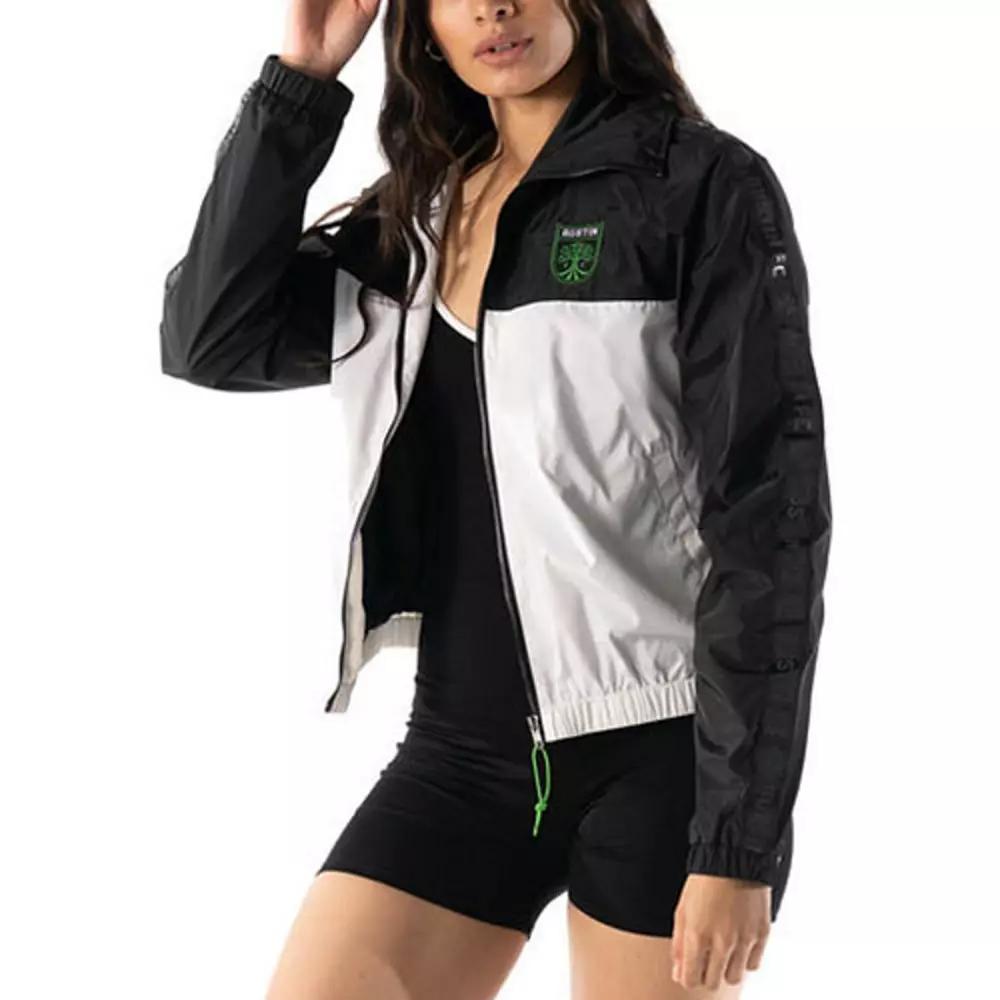 Women's The Wild Collective Black Austin FC Anthem Full-Zip Jacket, Size: Medium, Afc Black Product Image