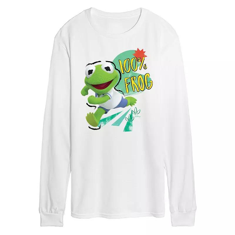 Disney's Muppets Babies Kermit Men's Long Sleeve Graphic Tee,  Product Image