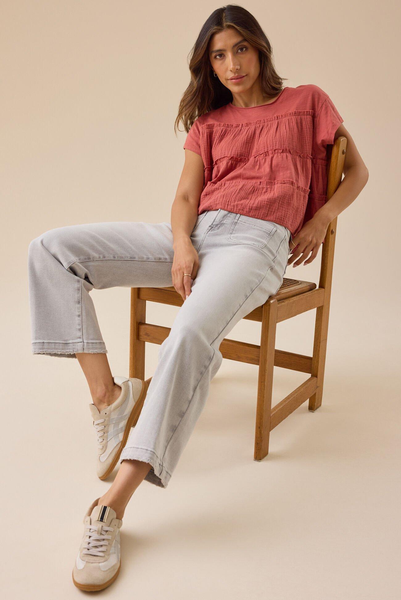 Rebecca Tiered Babydoll Top Product Image