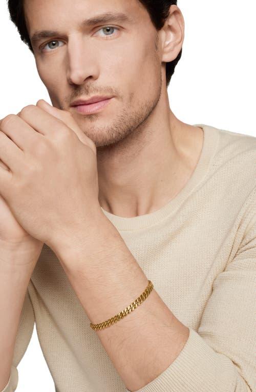 David Yurman Men's Curb Chain Bracelet in 18K Yellow Gold at Nordstrom, Size Medium Product Image