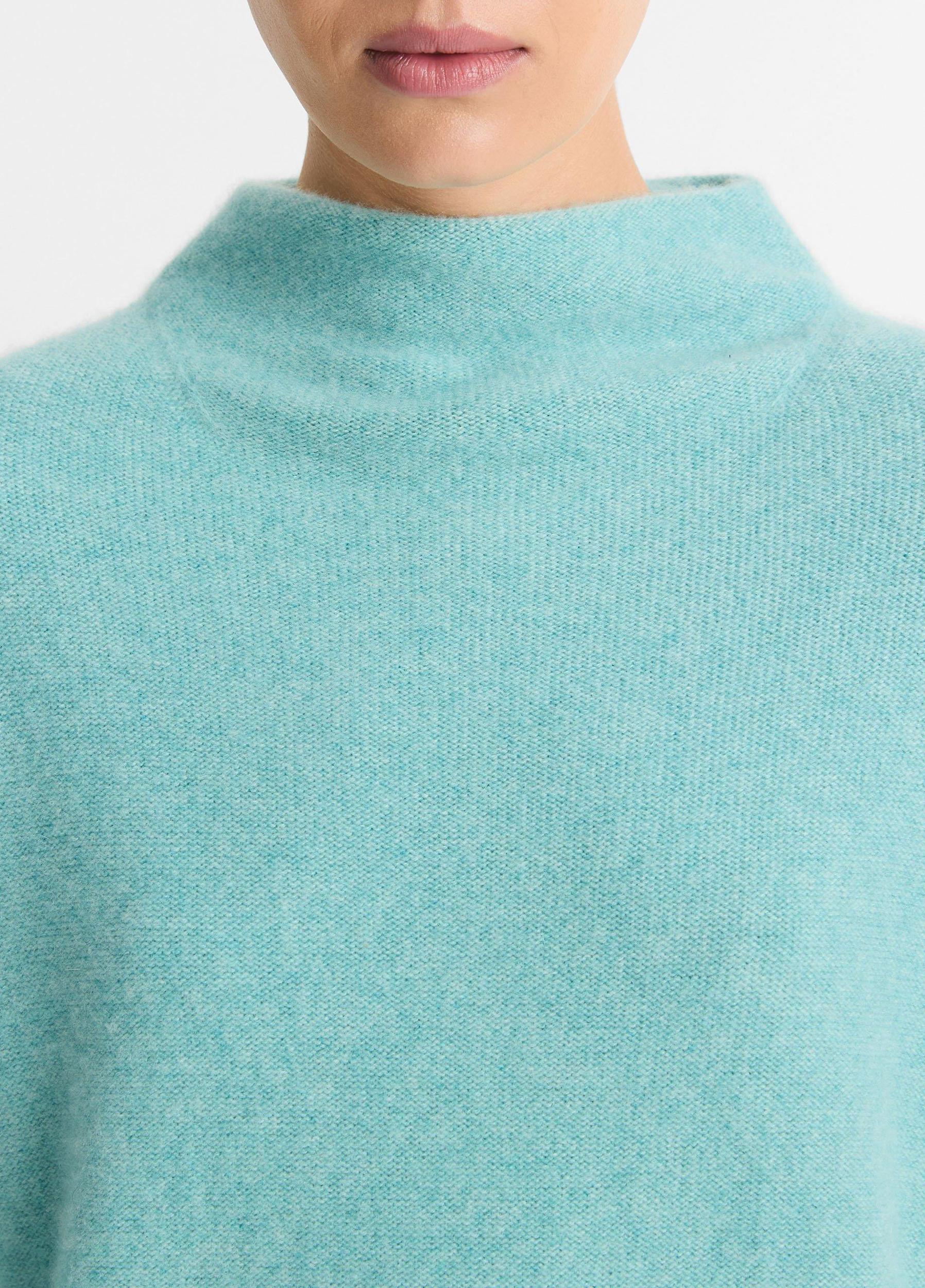 Plush Cashmere Funnel-Neck Sweater Product Image