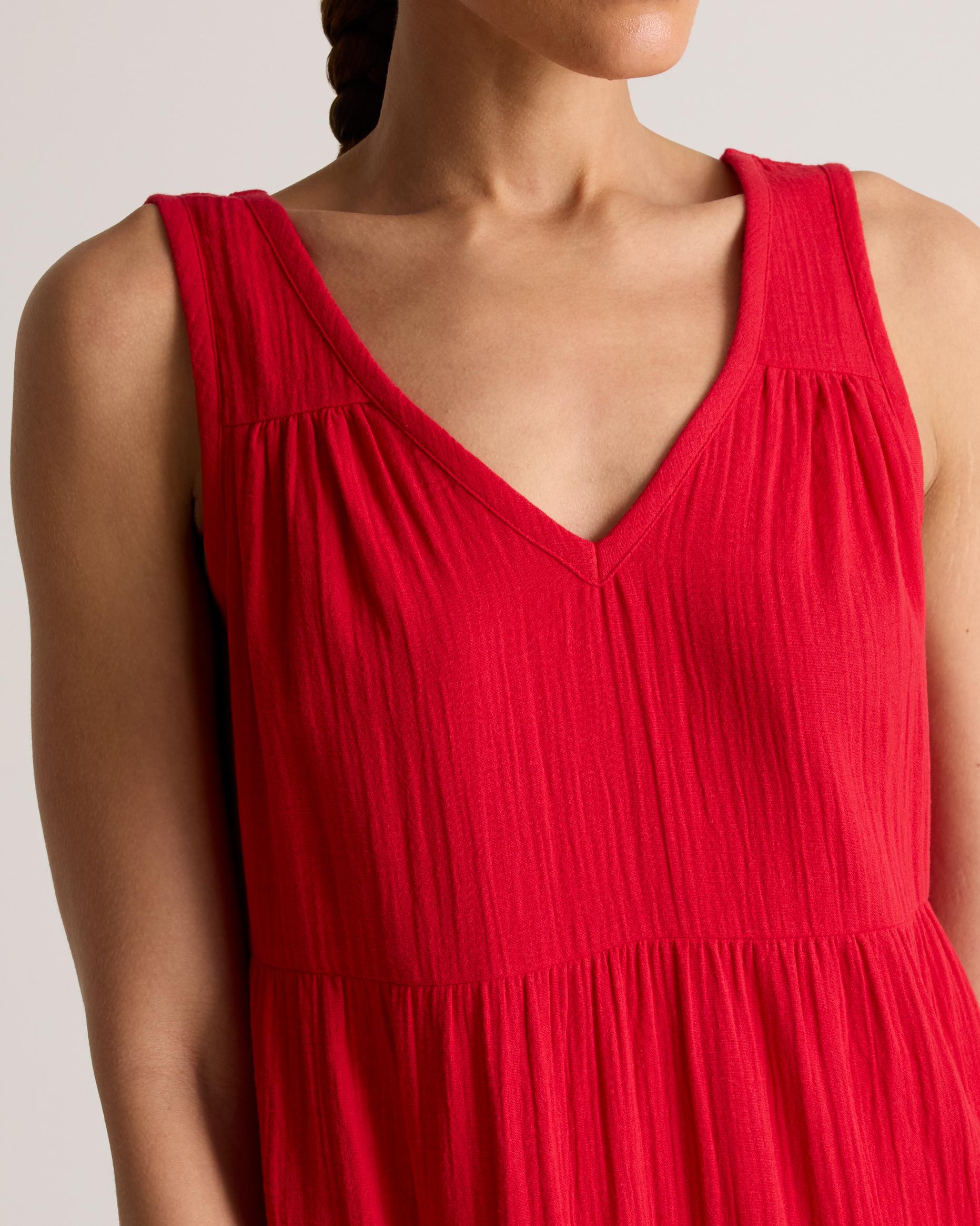 Quince | Women's Gauze Tiered Maxi Dress Organic Cotton Product Image