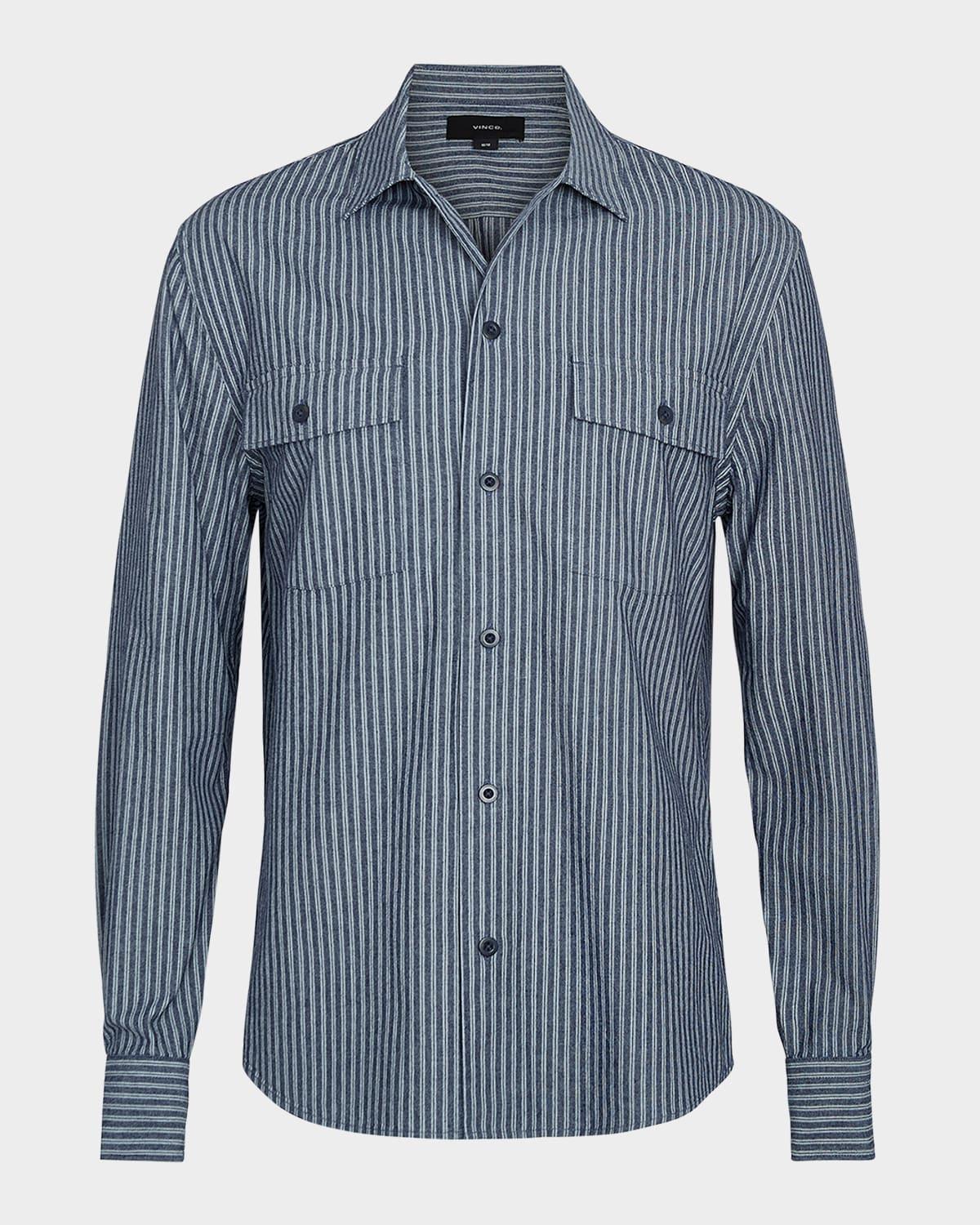 Mens Stretch-Cotton Button-Front Shirt Product Image