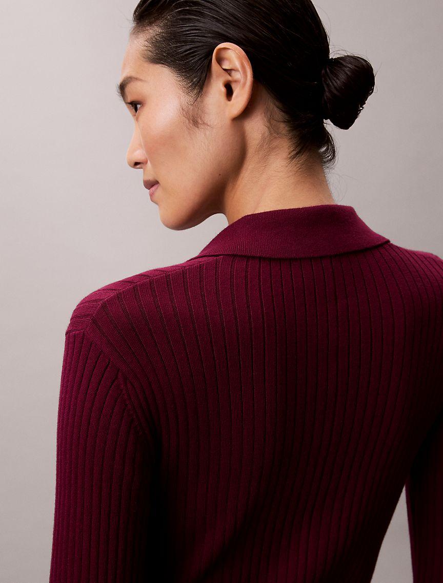 Smooth Cotton Rib Midi Dress Product Image