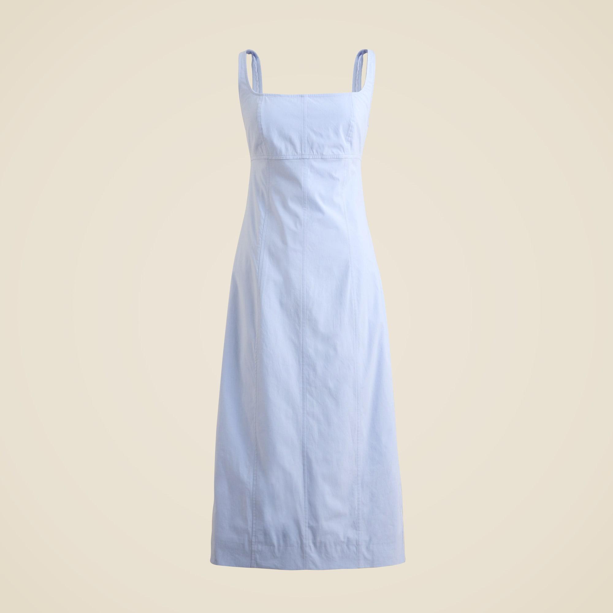Squareneck seamed midi dress Product Image