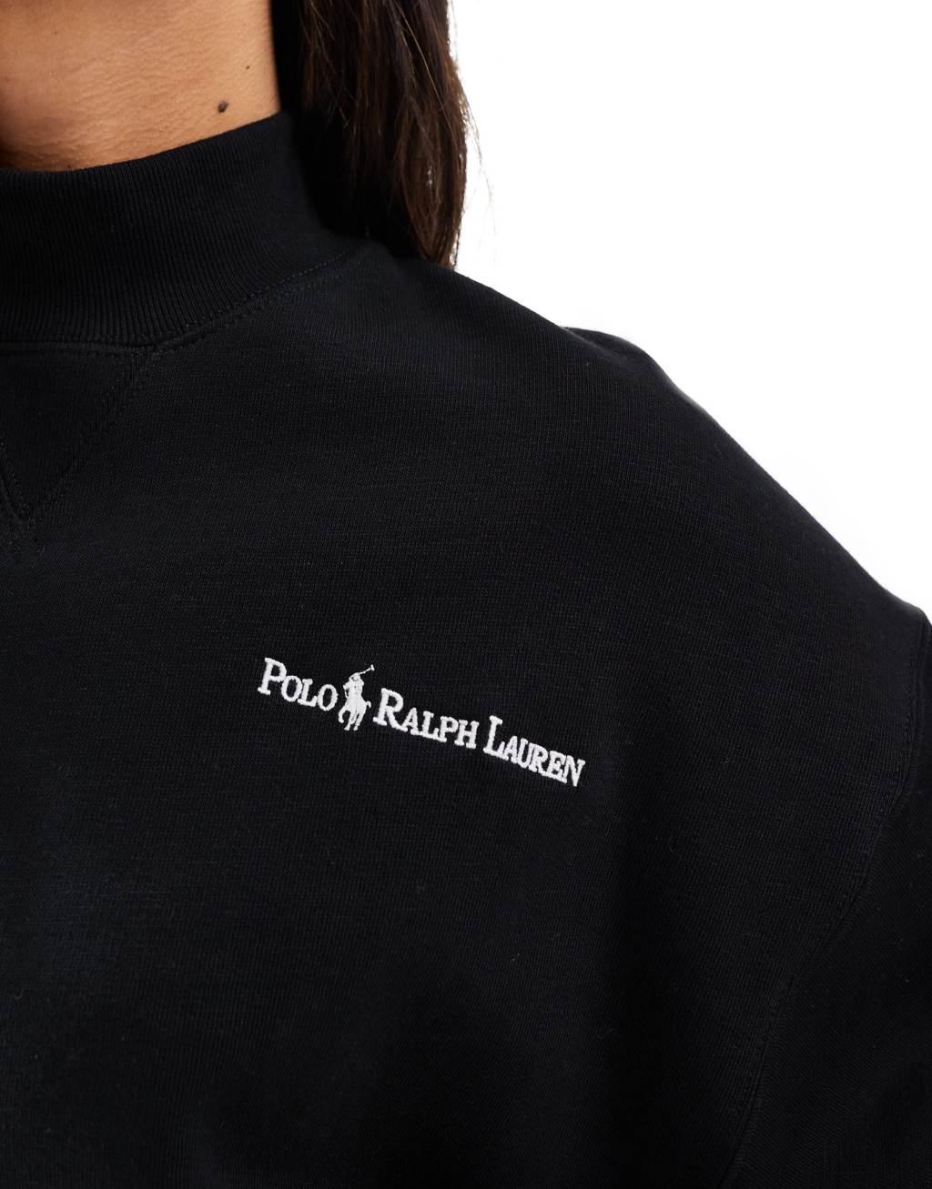Polo Ralph Lauren sweatshirt with small logo in black Product Image