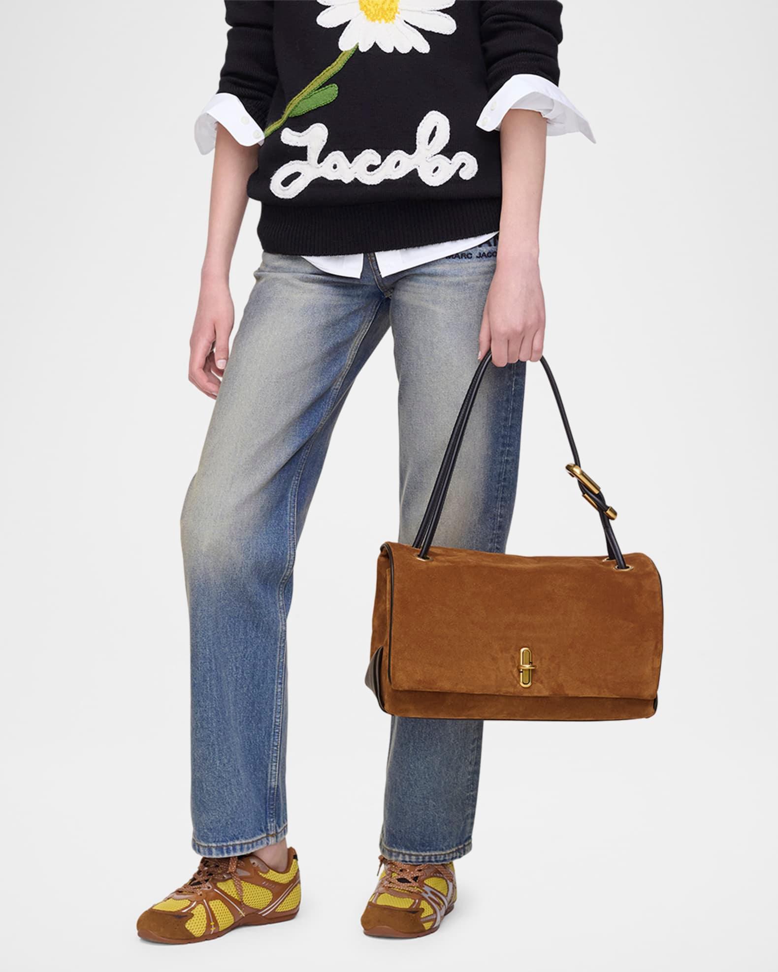 The Large Dual Suede Shoulder Bag  Product Image