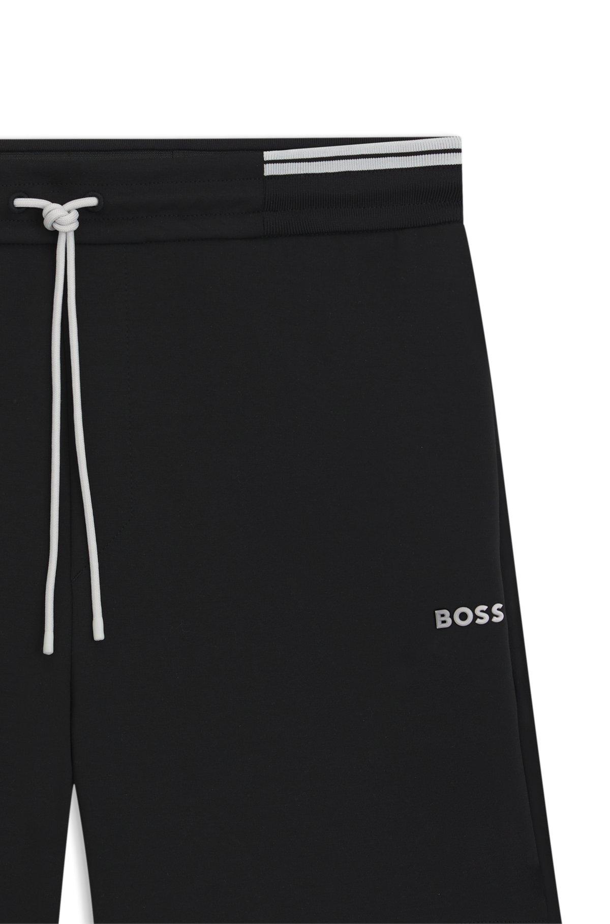 BOSS -  shorts with stripe details - Black Product Image