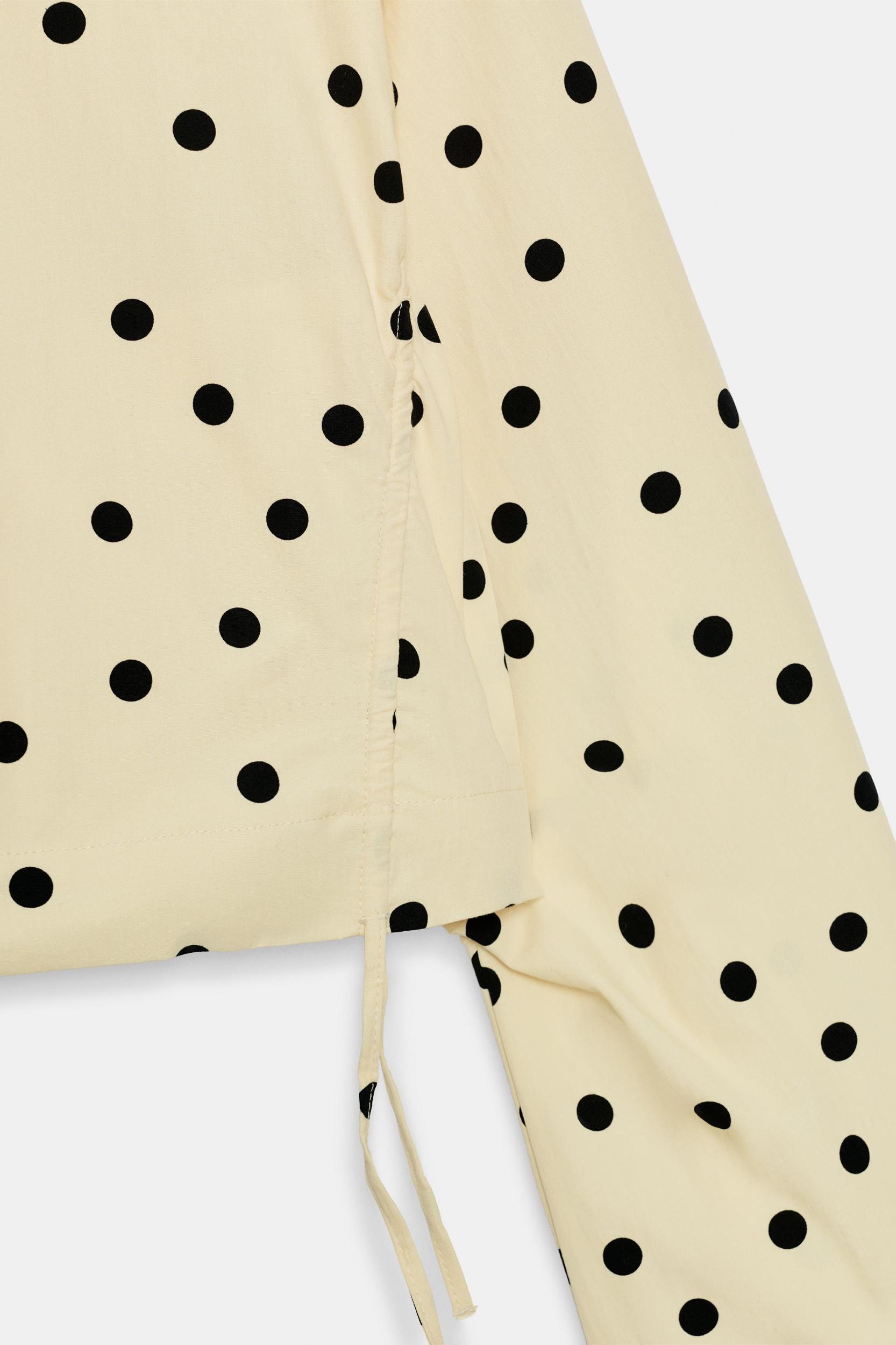 POLKA DOT RUCHED JACKET Product Image