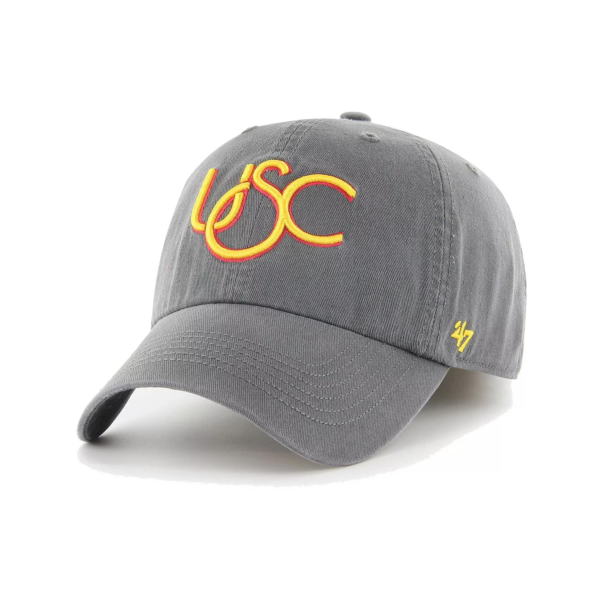 Men's '47 Charcoal USC Trojans Franchise Fitted Hat,  Product Image