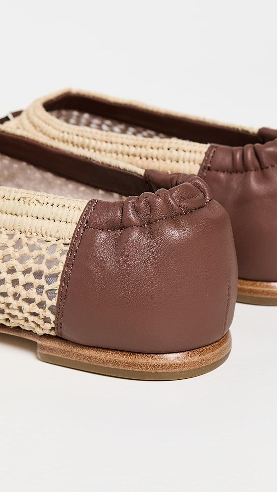 SIMKHAI Eden Raffia Ballet Flats | Shopbop Product Image