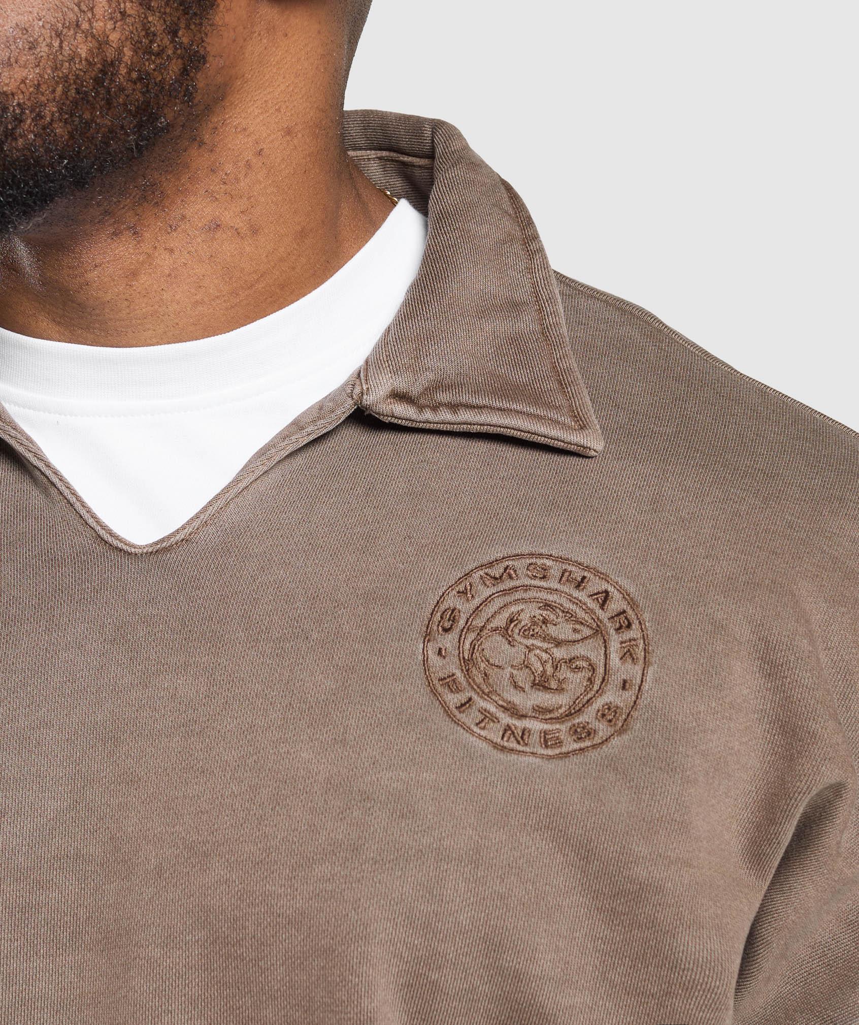 Gymshark Premium Legacy Pullover - Soft Brown Male Product Image