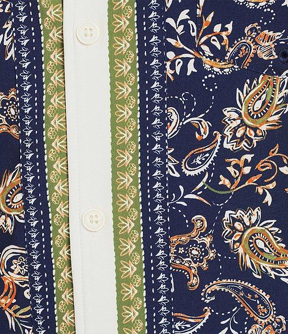 Murano Paisley Cabana Woven Top Product Image