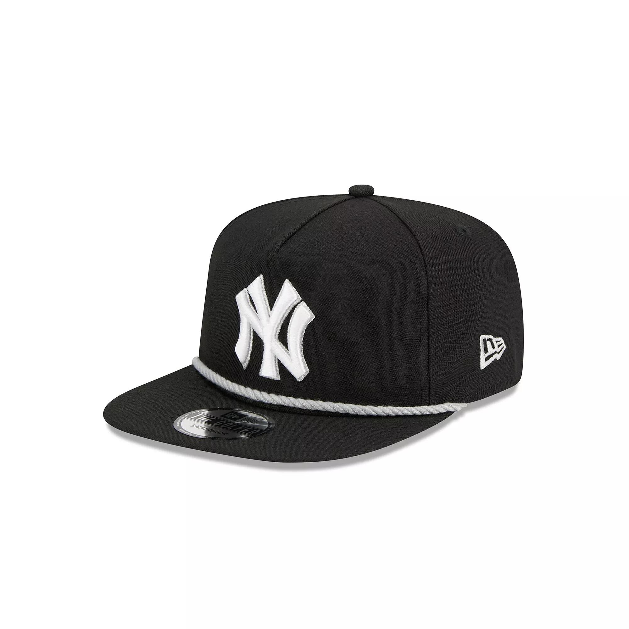 Men's New Era Black New York Yankees Branch Golfer Snapback Hat Product Image