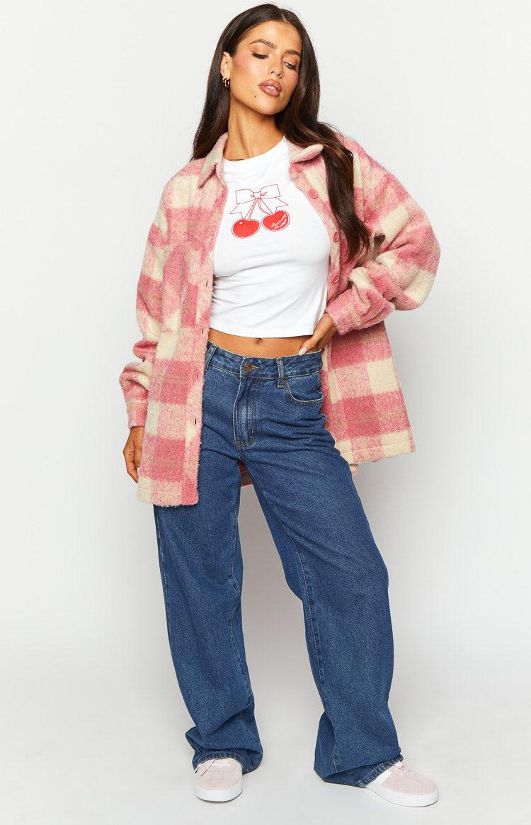 Neve Pink Check Jacket Baby Product Image