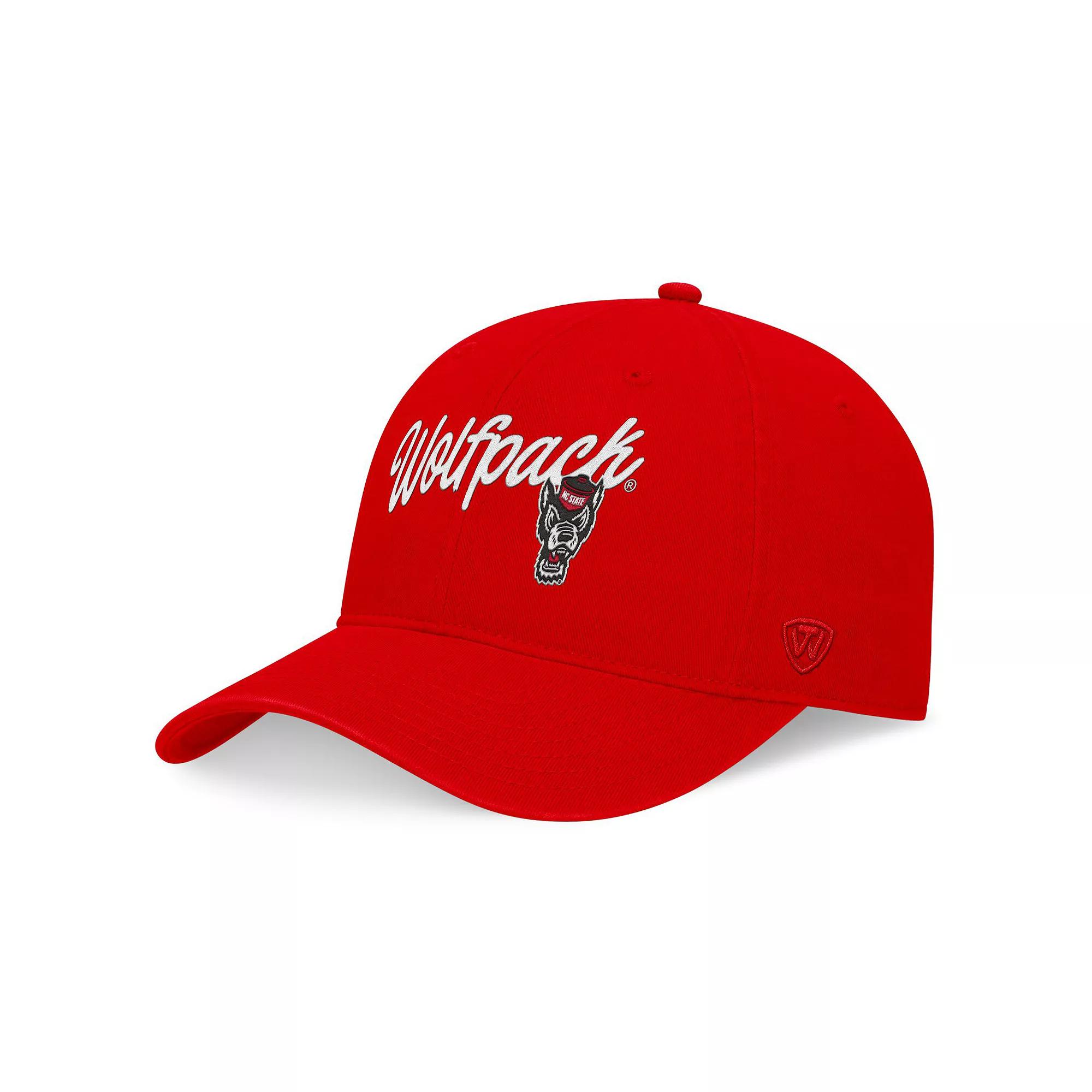 Men's Top of the World Red NC State Wolfpack Heritage CeeCee Adjustable Hat, Nst Red Product Image