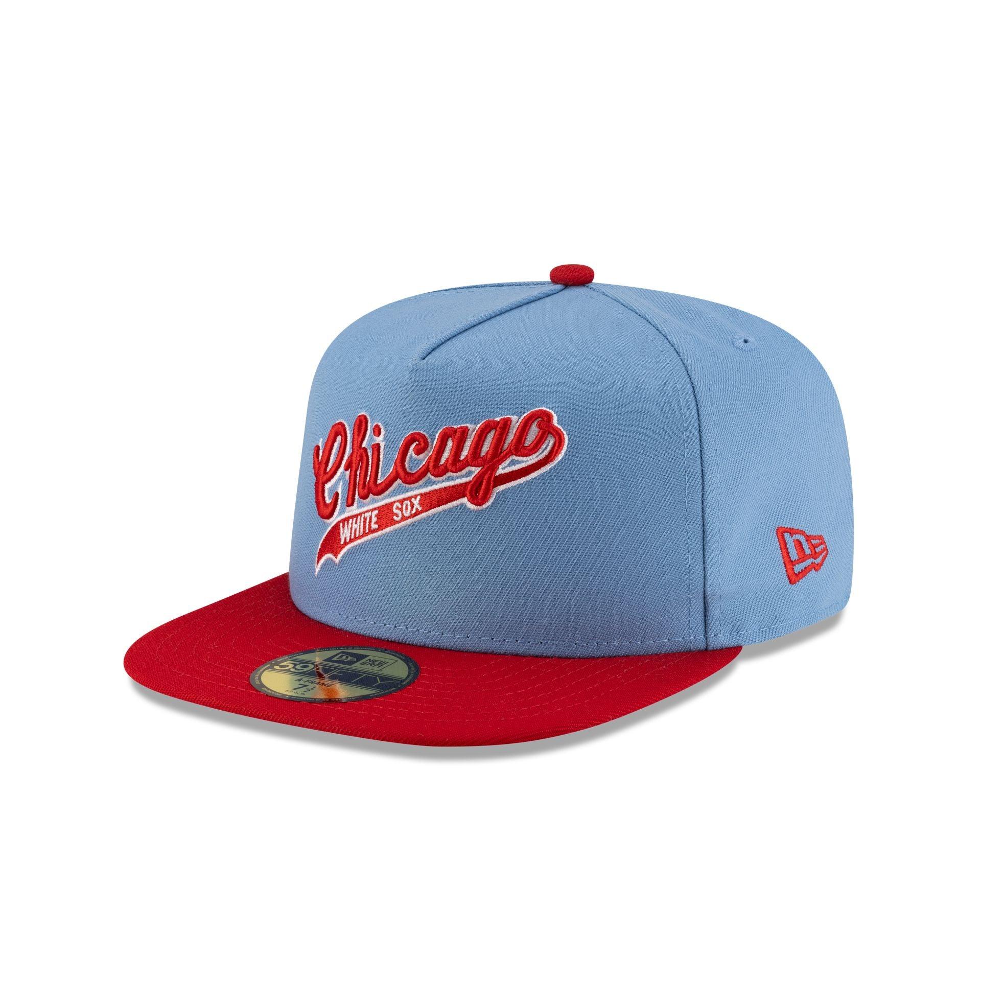 Just Caps Sky Blue Chicago White Sox 59FIFTY A-Frame Fitted Hat Male Product Image