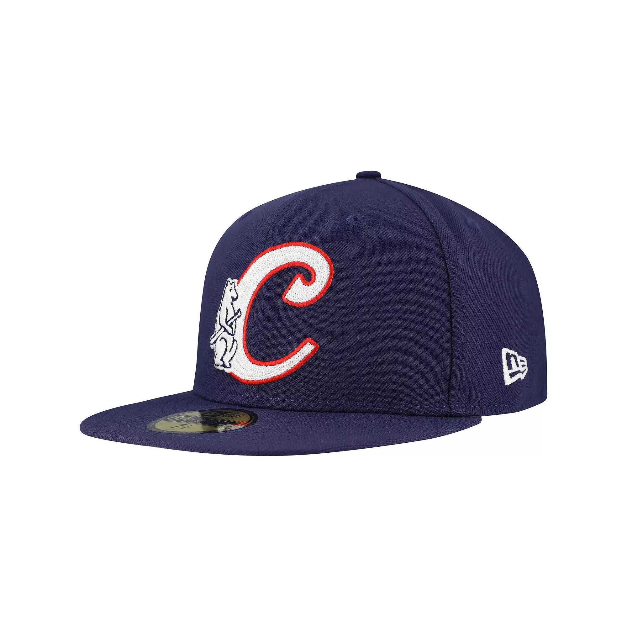 Men's New Era Royal Chicago Cubs  Duo Logo 2.0 59FIFTY Fitted Hat, Size: 8, Blue Product Image