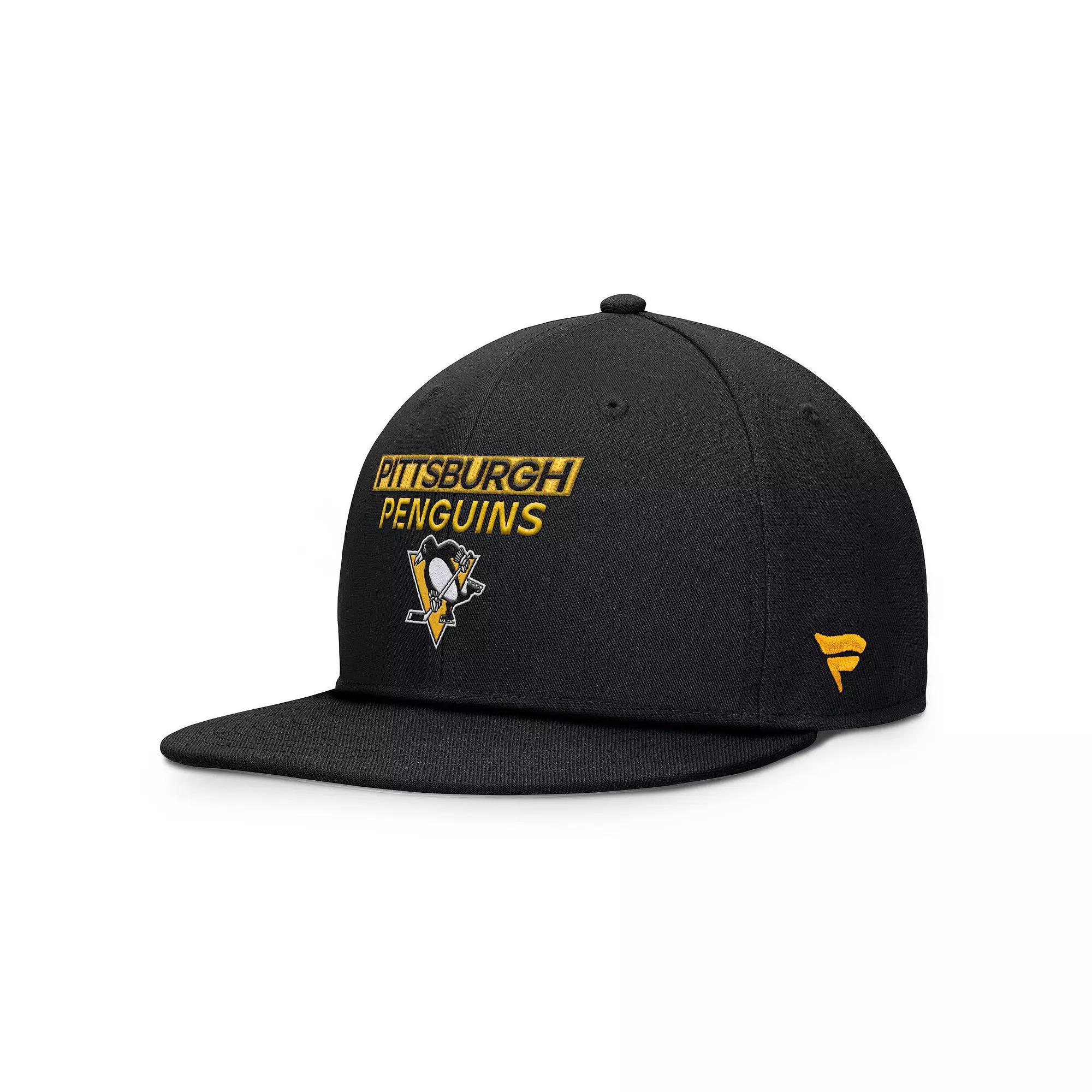 Men's Fanatics Black Pittsburgh Penguins Authentic Pro Prime Snapback Hat Product Image