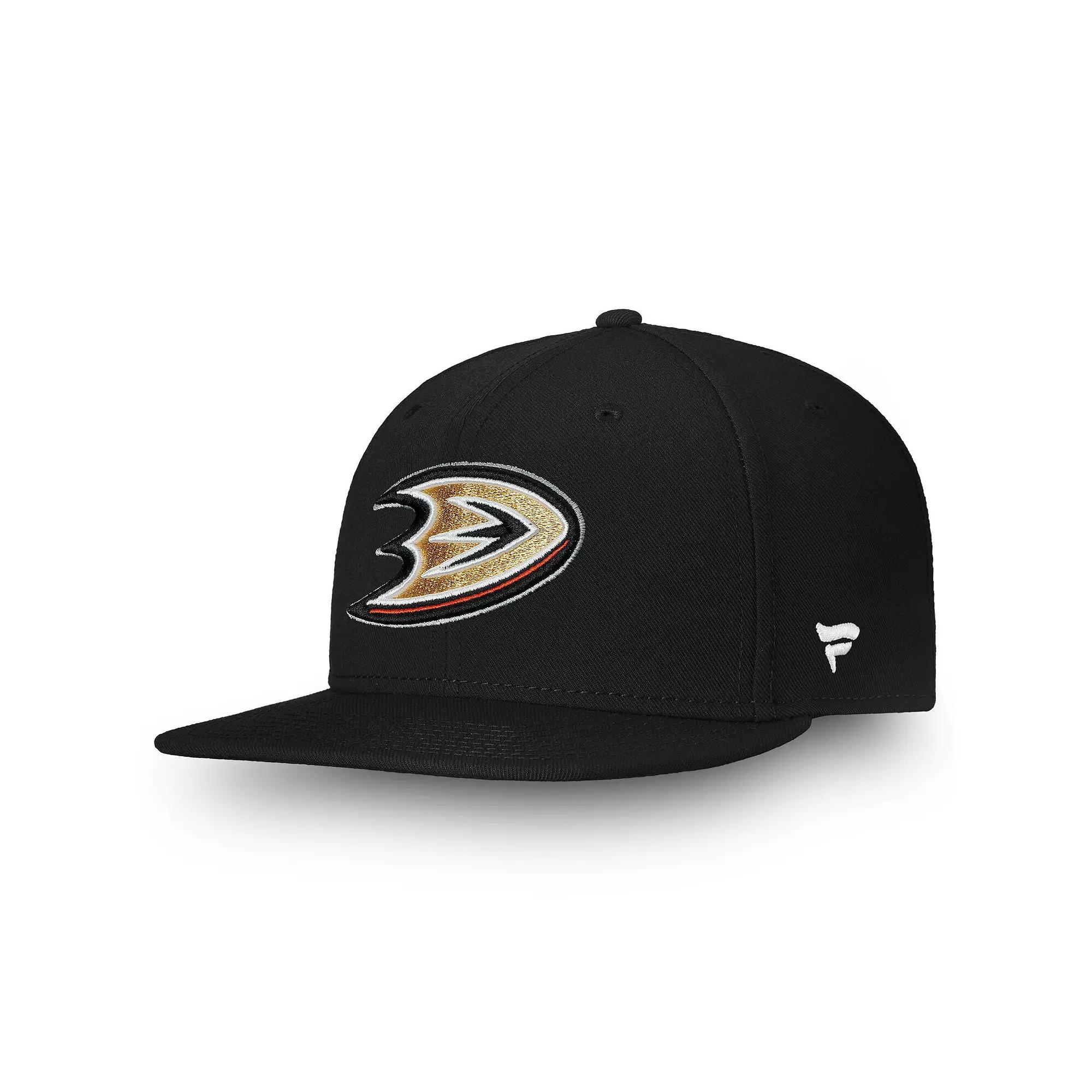 Men's Fanatics Black Anaheim Ducks Team Core Emblem Snapback Hat, Dks Black Product Image
